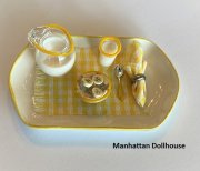 Miniature Breakfast Tray in Yellow