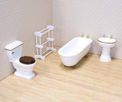 Dollhouse Miniature Bathrooms and Accessories