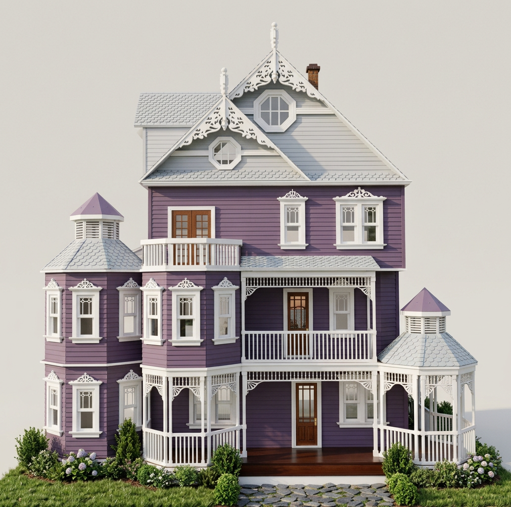 Ashley Gothic Victorian Generation 2 Dollhouse 1:12 Scale Kit