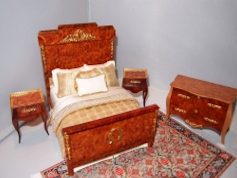 Tony Jones Miniature  Wood Bedroom Set with Custom Bedding