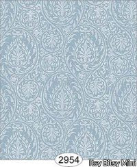 Wallpaper Birch Damask Blue