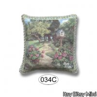 Miniature Pillow country Scene
