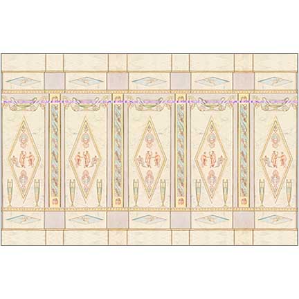 Grecian Room Wall Panel - Dollhouse Wallpaper Mural