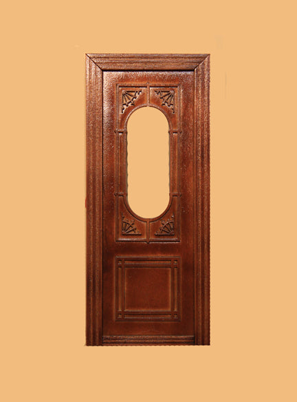 Hanover Exterior Single Door - New Walnut