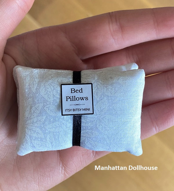 Miniature Bed Pillows - Set of Two