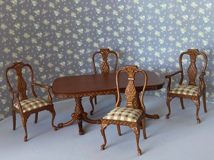 Bespaq 5 Piece Dining Room Set - New Walnut