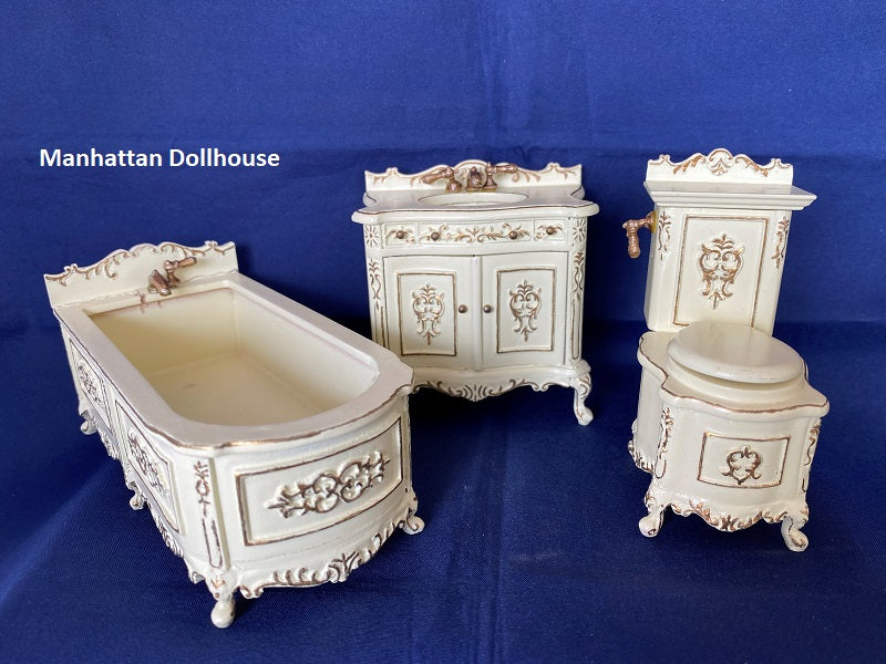 Bespaq Grand Traditional 3 PC Bathroom Set - Cream