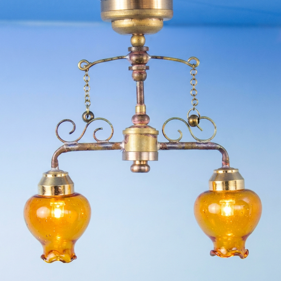 Delancey Street Cafe Dollhouse Battery light C37 YL