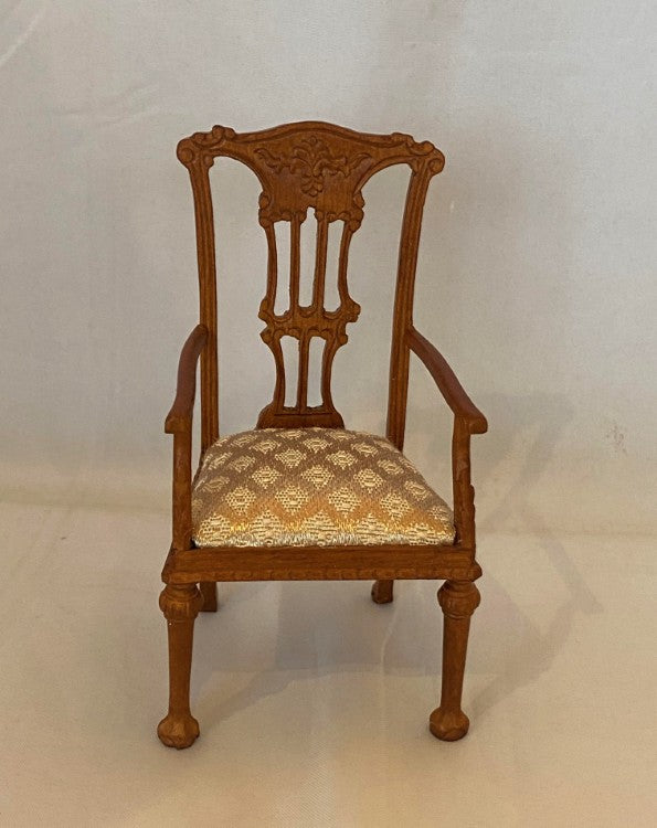 Dollhouse Walnut Arm Chair