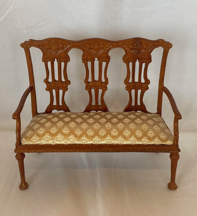 Walnut Dollhouse Couch
