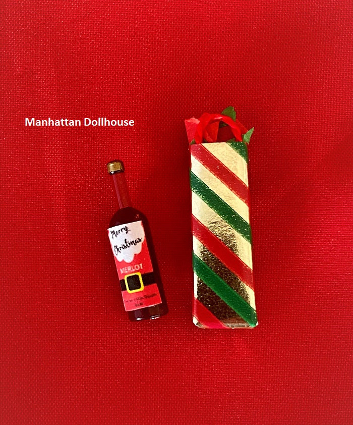 Christmas Wine with Gift Bag