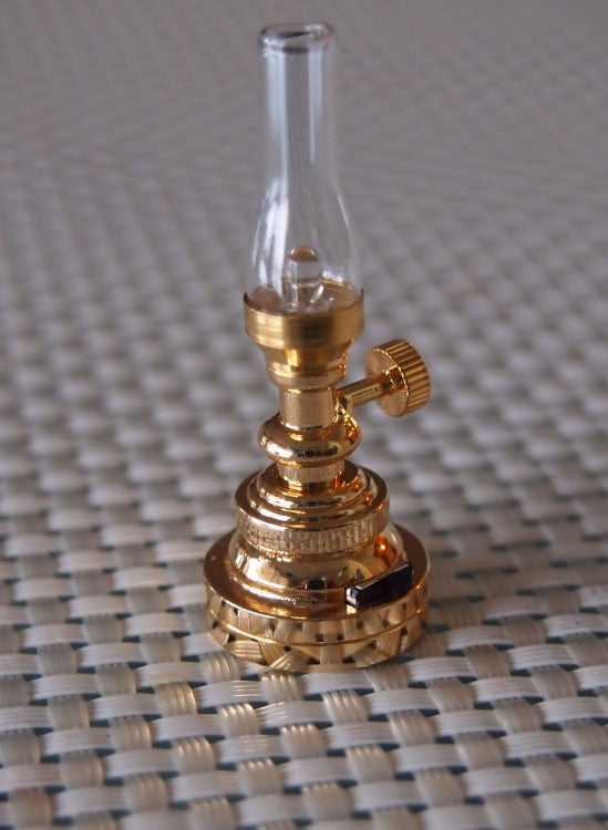 Hurricane Table Lamp in Brass with Magic Wand  T5