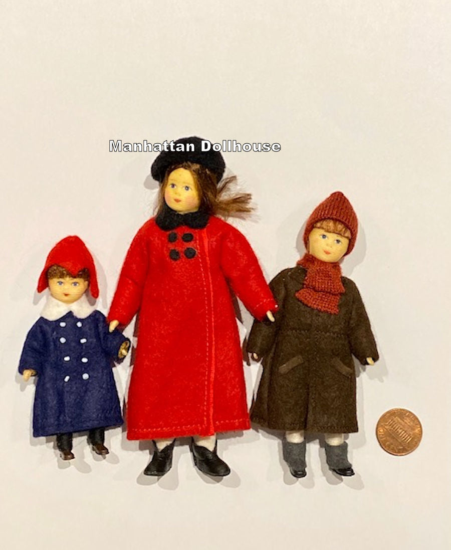 Erna Meyer Children Dollhouse Dolls-Set 3