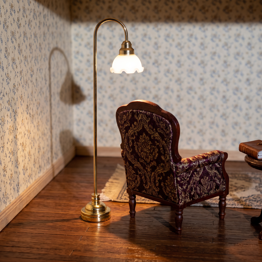 Brass Floor Lamp F6