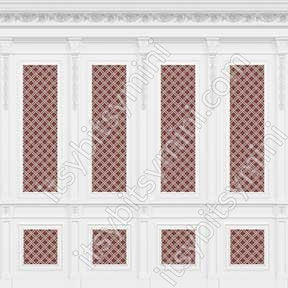 French Wall Panel Boiserie Red