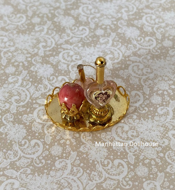 Miniature Gold Perfume Tray