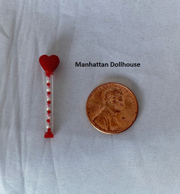 Miniature Red Heart Baton
