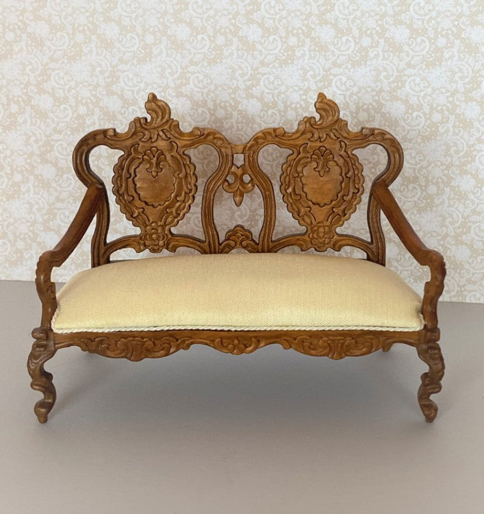 Bespaq Carved Sofa - New Walnut