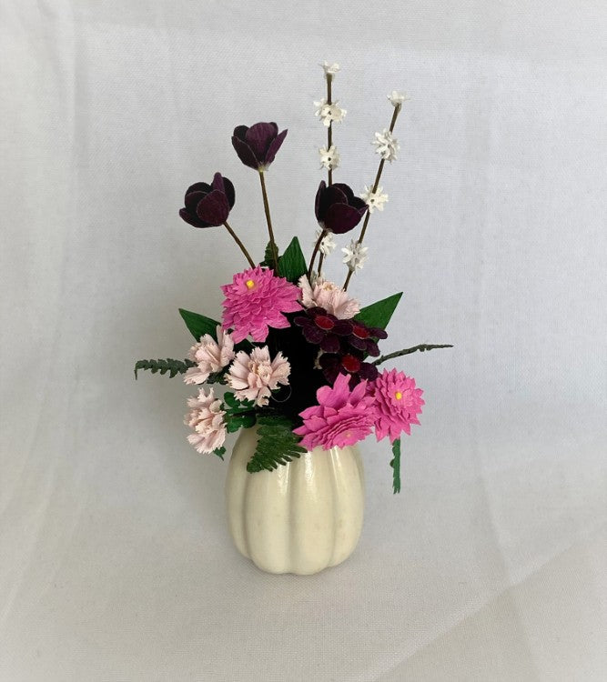 Flower Arrangement in Cream vase by Paula Gilhooley