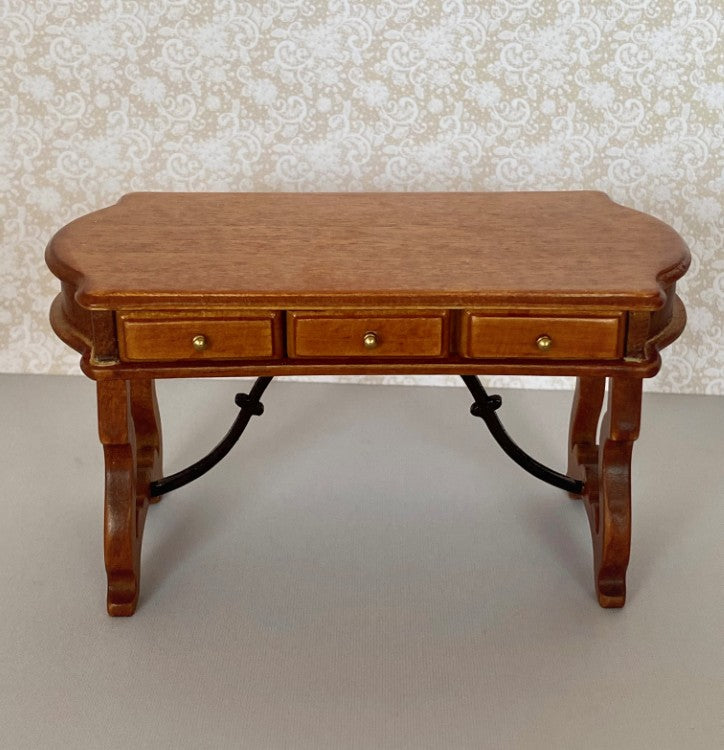 Dollhouse Spanish Style Hall Table - New Walnut