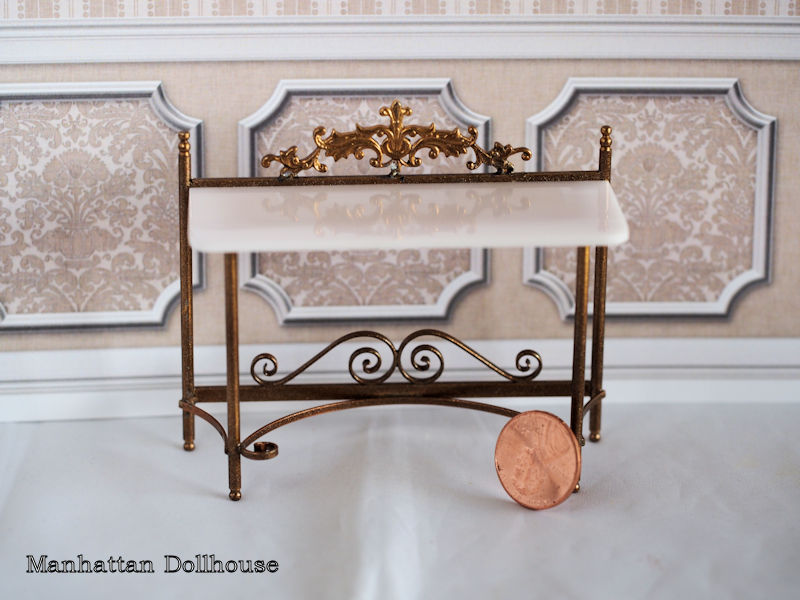 J. Getzan Bronze Console Table