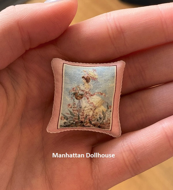 Miniature Pillow - Lady in Pink