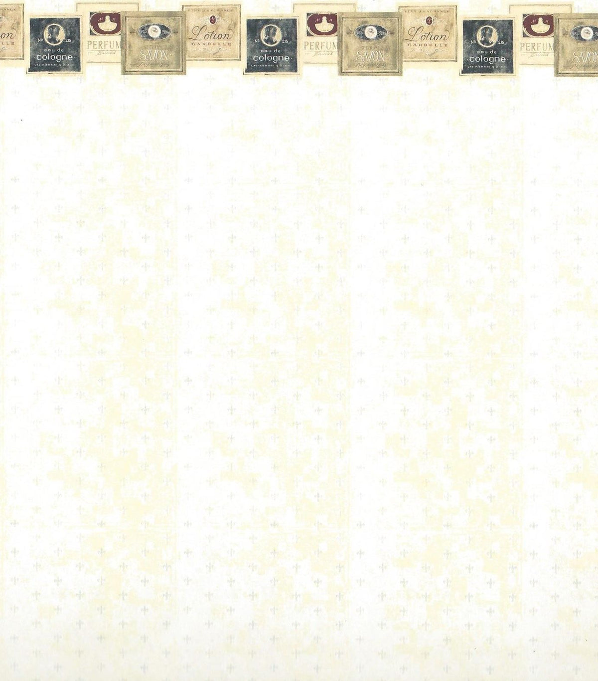 Wallpaper with Lotion Border