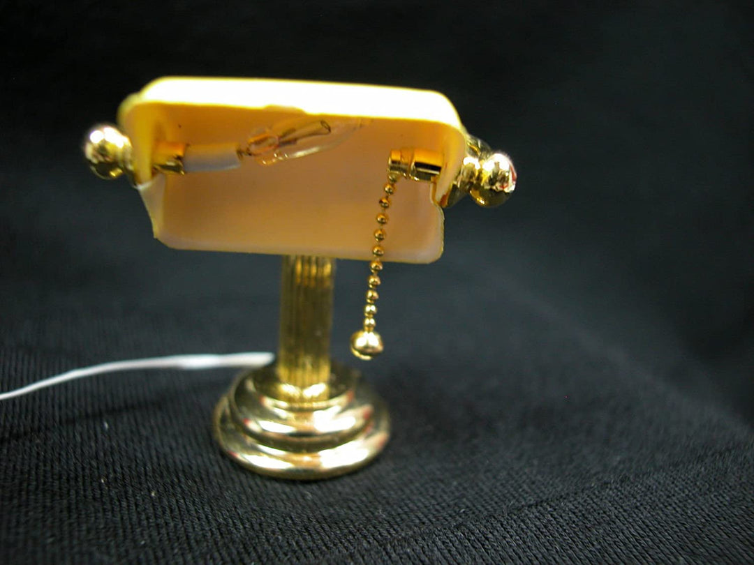 Heidi Ott Dollhouse Miniature Light Sun Gold Desk Table Lamp