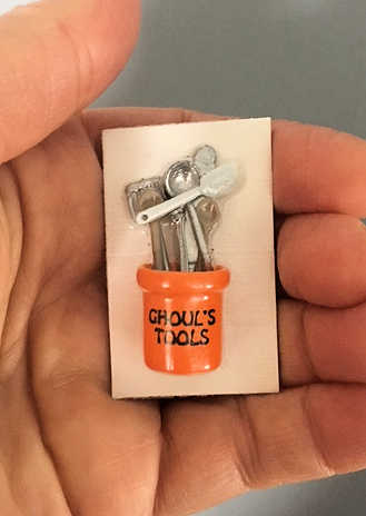 Miniature Halloween Cooking Tools - "Ghoul's Tools"