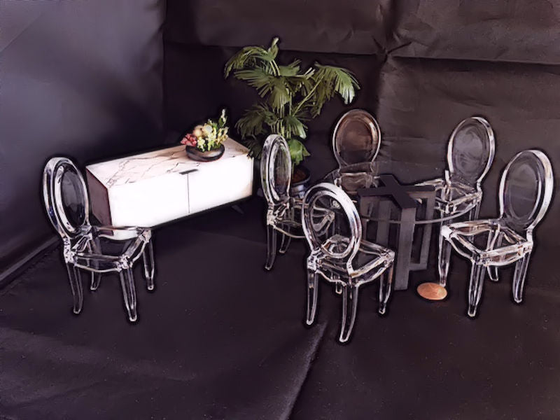 Modern Dollhouse Miniature Dining Room Set