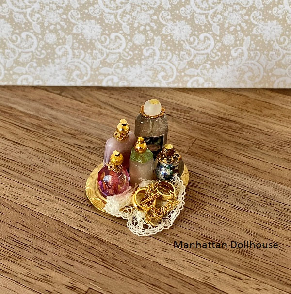 Dollhouse Colorful Perfume Tray