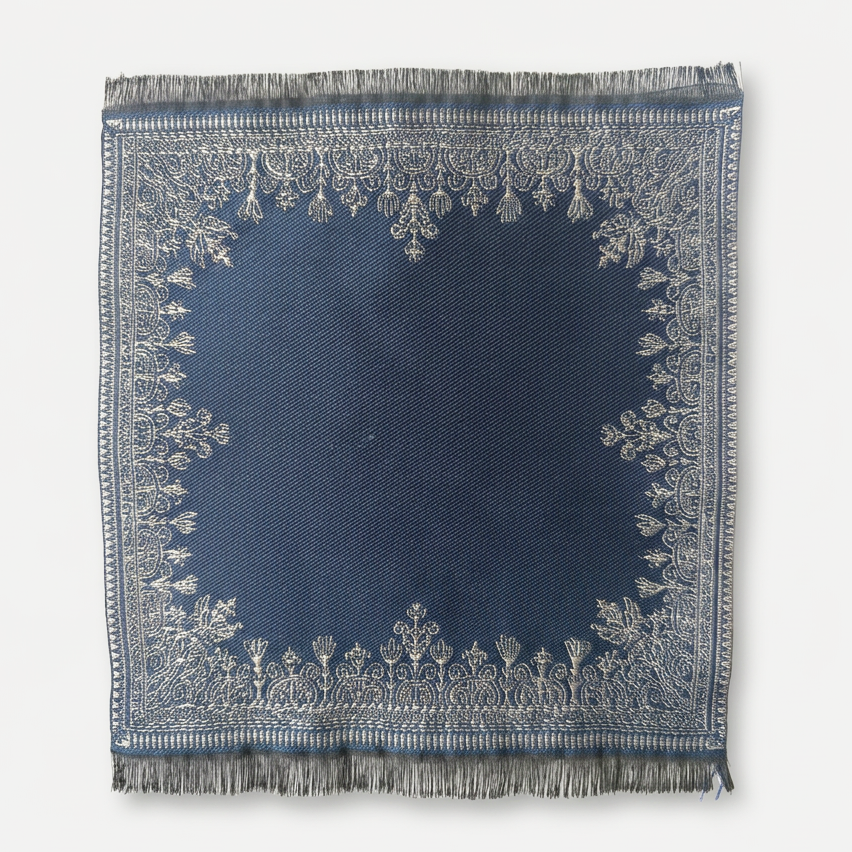 Double-sided Silk-Infused Miniature Turkish Carpet