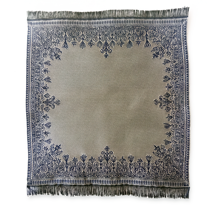 Double-sided Silk-Infused Miniature Turkish Carpet