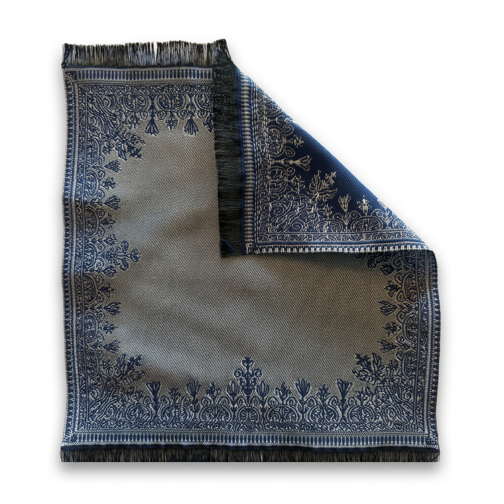 Double-sided Silk-Infused Miniature Turkish Carpet