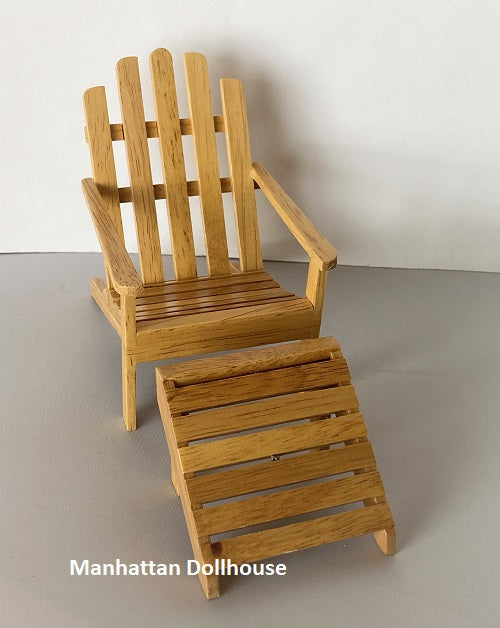 Miniature Unfinished Adirondack Chair