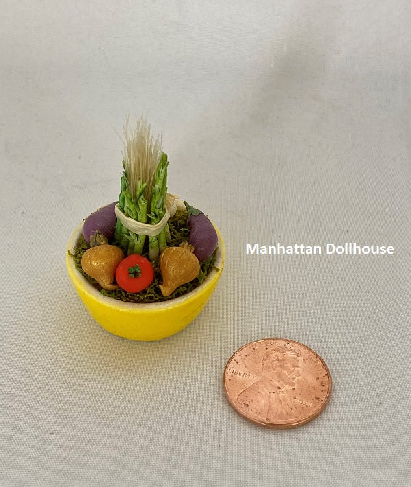 Miniature Vegetable Arrangement in a Pot