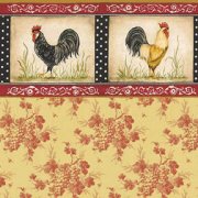 Dollhouse Wallpaper with Rooster Border 3