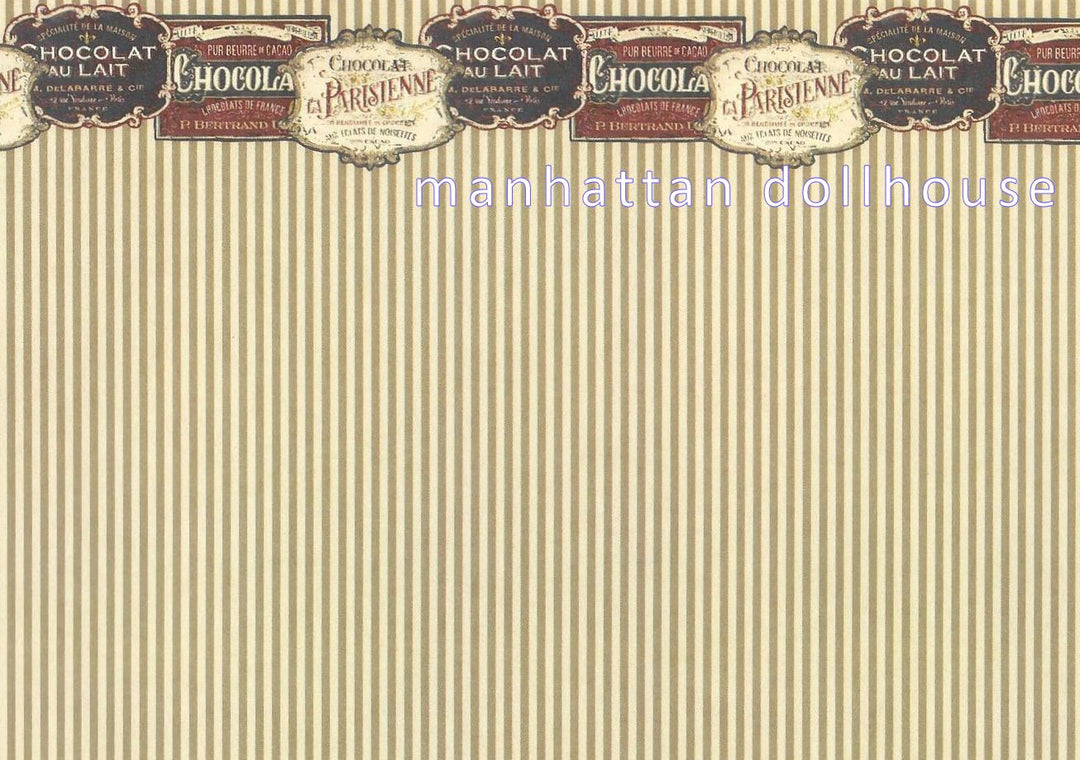 French Chocolate Dollhouse Wallpaper 5 601c