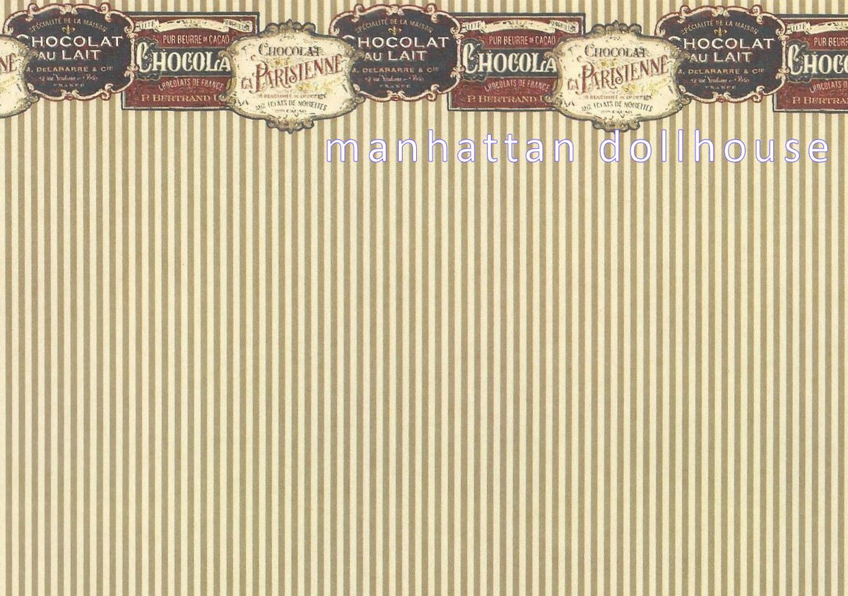 French Chocolate Dollhouse Wallpaper 5 601c