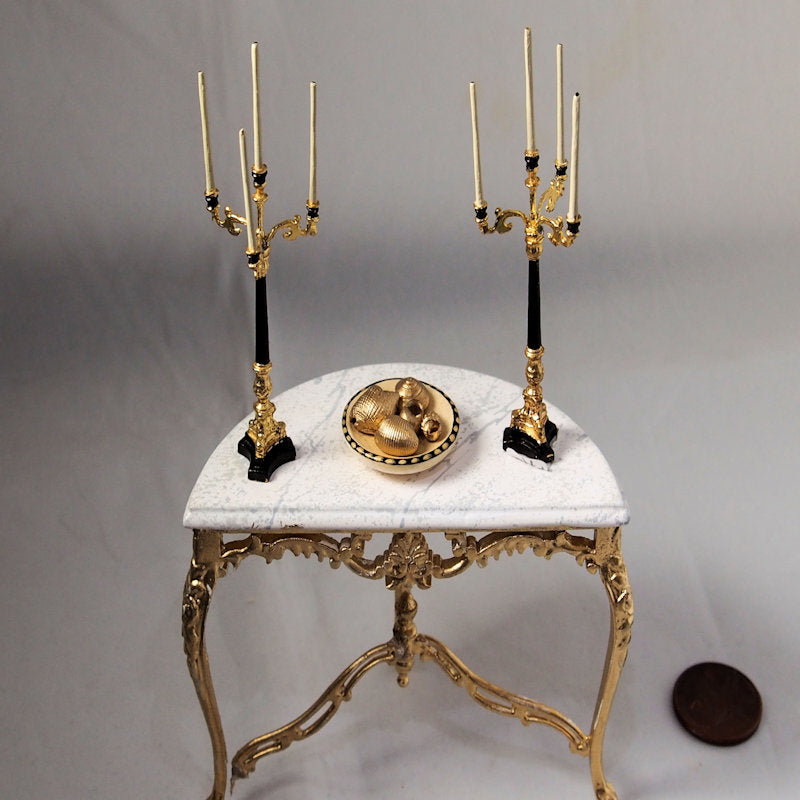 David Iriarte Candelabrum in Gold and Black
