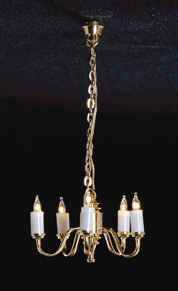 5 ARM Up Colonial Chandelier