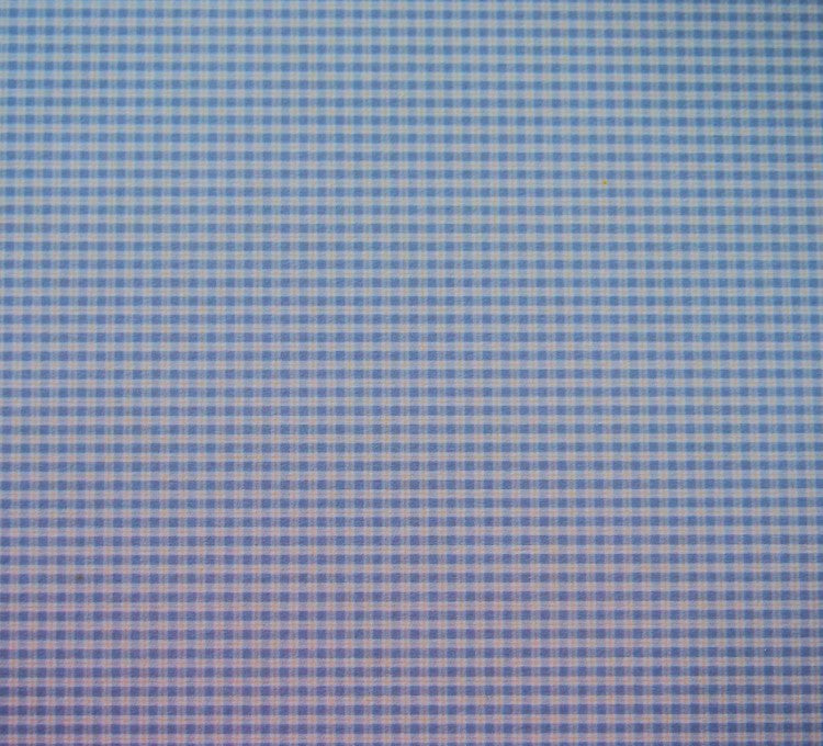 Blue Checked 1/2" Scale Dollhouse Wallpaper