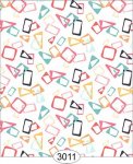 Retro Floating Shapes Multicolor Wallpaper