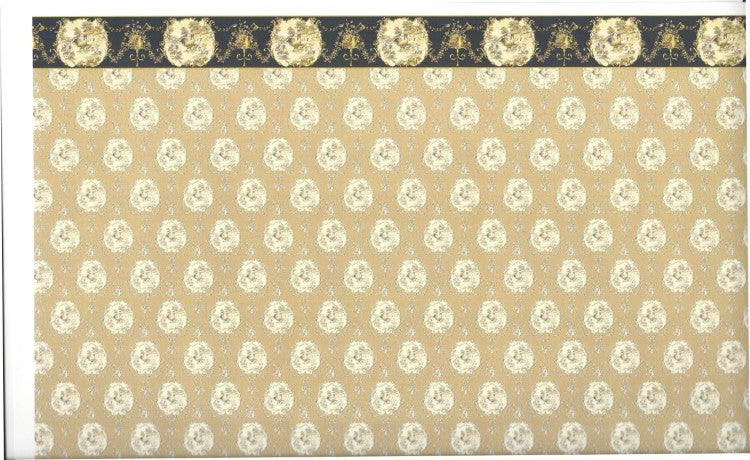 Dollhouse Wallpaper with Border