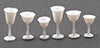 Miniature White Stemware