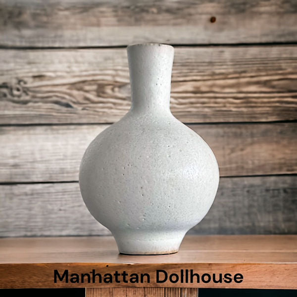 Dollhouse White Vase