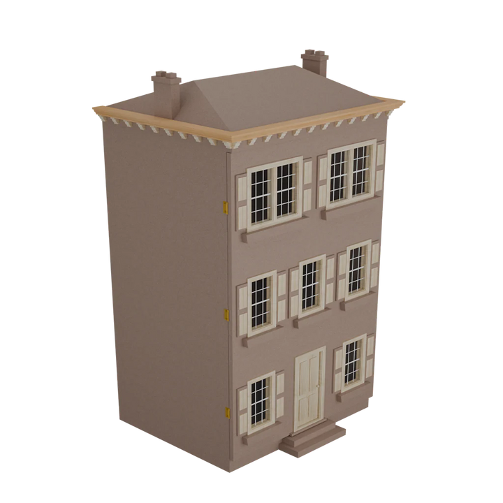 Front Opening Townhouse Dollhouse Kit Smooth MDF