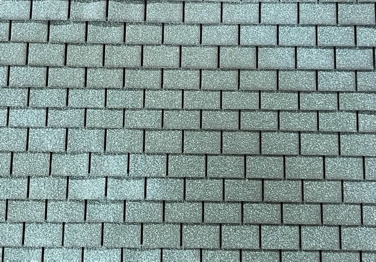 Victorian Green squarebutt asphalt shingles 1:12 scale