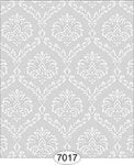 Ethereal Damask Grey Miniature Wallpaper