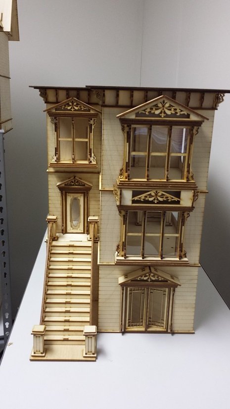 Half Scale Lisa San Francisco Painted Lady Dollhouse 1:24